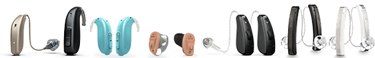 Hearing Aid lineup at EarTech Hearing Aids in Bradenton, FL